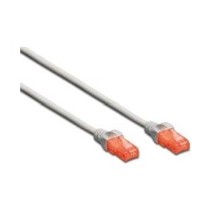 Digitus Professional - Patch-Kabel - RJ-45 (M) bis RJ-45 (M) - 1.5 m - UTP - CAT 6 - IEEE 802.3 - halogenfrei, geformt, ohne Haken - Grau (DK-1617-015) von Digitus