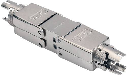 Digitus RJ45-Kupplung Netzwerk Adapter CAT 6a (Rohkabel CAT 7), CAT 6a, CAT 6 [1x LSA - 1x LSA] Silb von Digitus