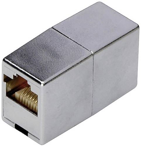 Digitus RJ45 Netzwerk Adapter CAT 5, CAT 5e [1x RJ45-Buchse - 1x RJ45-Buchse] Grau von Digitus