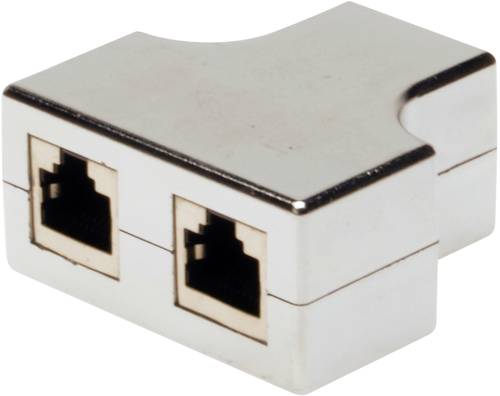 Digitus RJ45 Netzwerk Adapter CAT 5, CAT 5e [2x RJ45-Stecker - 1x RJ45-Stecker] Grau von Digitus