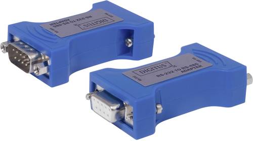 Digitus Seriell, Parallel Adapter [1x D-SUB-Buchse 9pol. - 1x D-SUB-Stecker 9pol.] Blau von Digitus