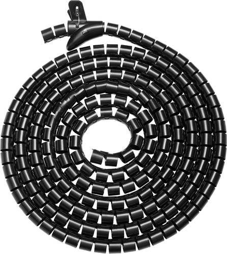 Digitus Spiralschlauch Kunststoff, PET Schwarz flexibel (L x B x H) 5000 x 30 x 30mm 1 St. DA-90508 von Digitus