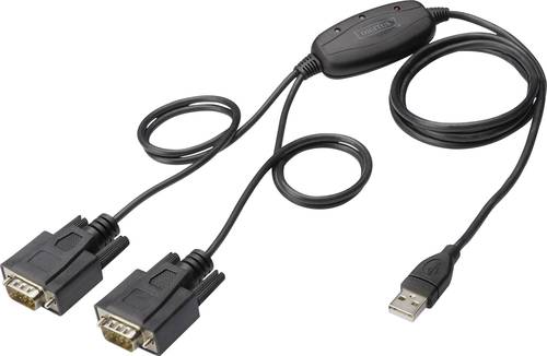 Digitus USB 1.1, Seriell Adapter [1x USB 2.0 Stecker A - 2x D-SUB-Stecker 9pol.] von Digitus