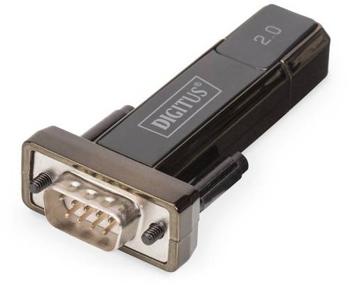 Digitus USB 2.0, Seriell Adapter [1x USB 2.0 Stecker A - 1x D-SUB-Stecker 9pol.] DA-70167 vergoldete von Digitus