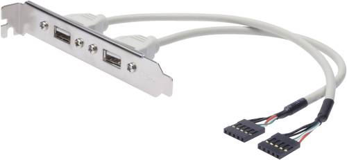 Digitus USB 2.0 Anschlusskabel [2x USB 2.0 Stecker intern 5pol. - 2x USB 2.0 Buchse A] von Digitus