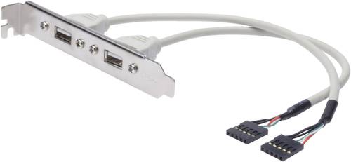Digitus USB 2.0 Anschlusskabel [2x USB 2.0 Stecker intern 5pol. - 2x USB 2.0 Buchse A] von Digitus