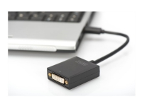Digitus USB 3.0 auf DVI Adapter, 1920 x 1080 Pixel, 1080p, Schwarz, Sichtverpackung, 45 mm, 17 mm von Digitus