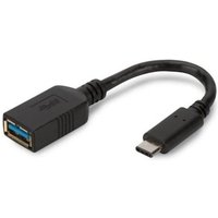 Digitus USB 3.1 Kabel 0,15m Typ-C zu Typ-A OTG St./Bu. schwarz Digitus USB 3.1 Kabel 0,15m Typ-C zu Typ-A OTG St./Bu. schwarz von Digitus