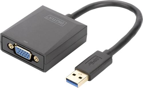 Digitus USB 3.2 Gen 1 (USB 3.0), VGA, Notebook, TV, Monitor, Video Adapterkabel [1x USB 3.2 Gen 1 St von Digitus