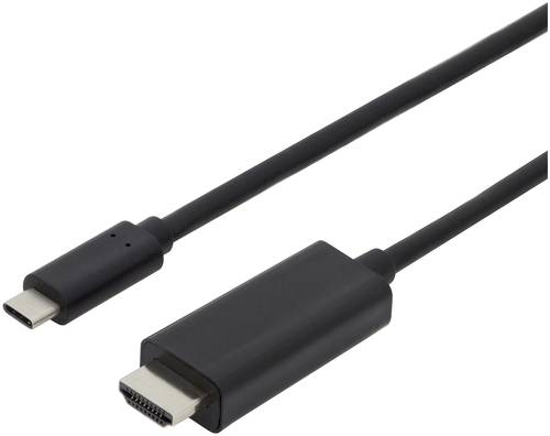 Digitus USB-C® / HDMI Adapterkabel USB-C® Stecker, HDMI-A Stecker 5.00m Schwarz AK-300330-050-S Ge von Digitus