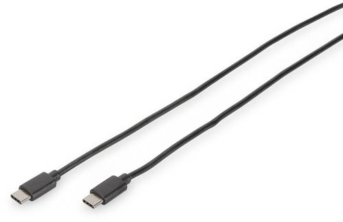 Digitus USB-Kabel USB 3.2 Gen1 (USB 3.0 / USB 3.1 Gen1) USB-C® Stecker, USB-C® Stecker 1.00m Schwa von Digitus