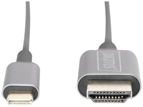 Digitus USB-Kabel USB-C® Stecker, HDMI-A Stecker 2.00m Schwarz DB-300330-020-S von Digitus