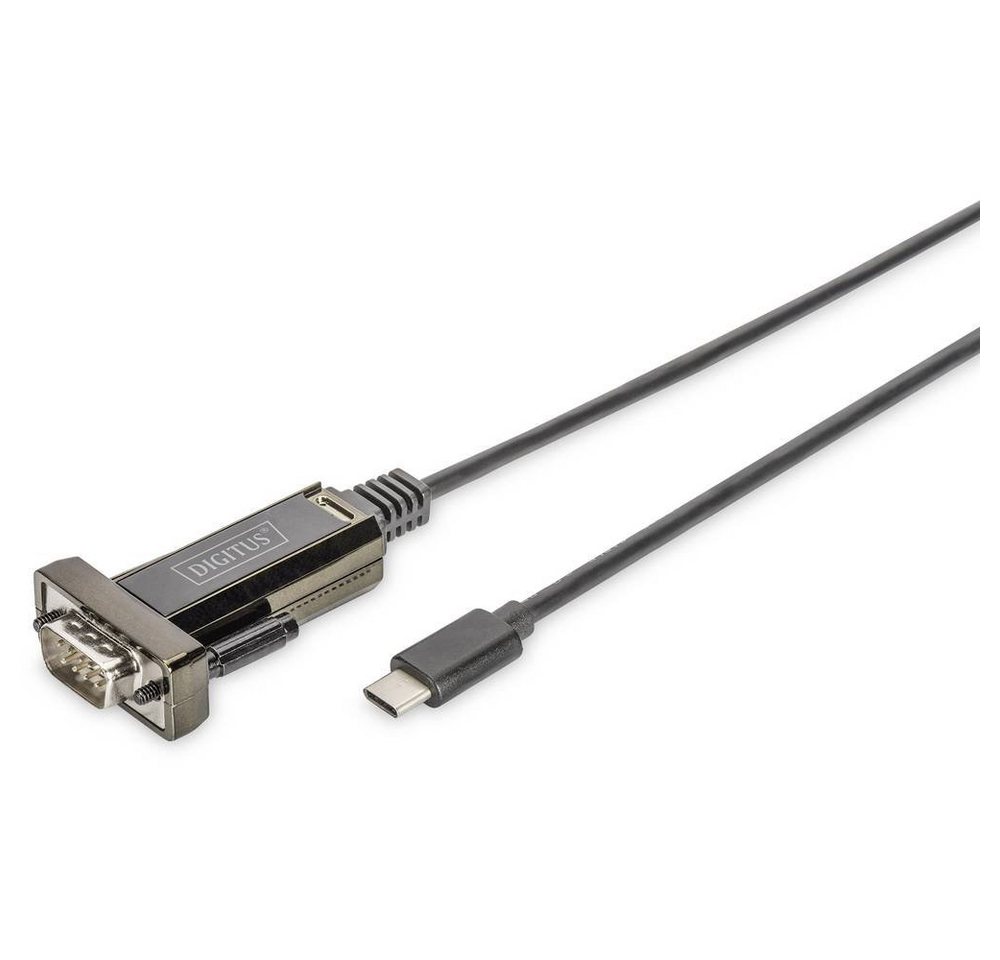 Digitus USB Typ C 2 auf serial Adapter, DSUB 9M 1m Kabel USB-Adapter von Digitus