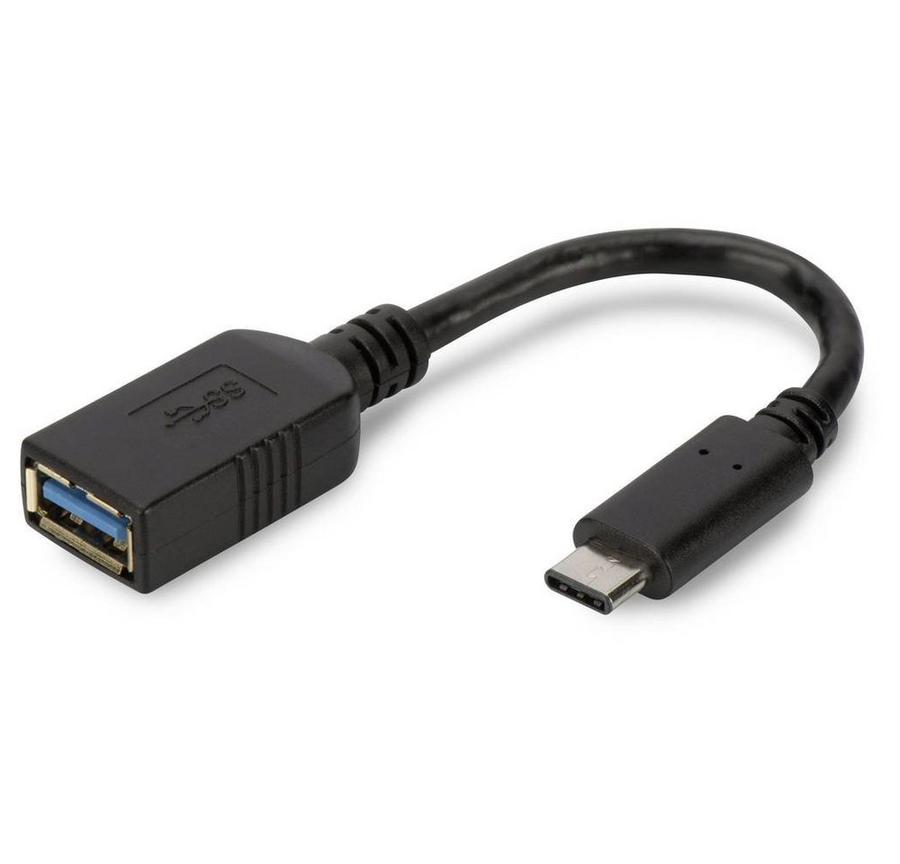 Digitus USB Typ-C Adapterkabel, OTG, Type-C - A, USB-Adapter, Rund, beidseitig verwendbarer Stecker, doppelt geschirmt Digitus USB Typ-C Adapterkabel, OTG, Type-C - A, USB-Adapter, Rund, beidseitig verwendbarer Stecker, doppelt geschirmt von Digitus