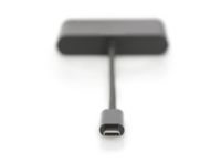 Digitus USB Type-C™ HDMI Multiport Adapter, 3-Port, USB 3.2 Gen 1 (3.1 Gen 1) Type-C, Schwarz, HDMI, USB 3.2 Gen 1 (3.1 Gen 1) Type-A, USB 3.2 Gen 1 (3.1 Gen 1) Type-C, China, USB, 60 W von Digitus