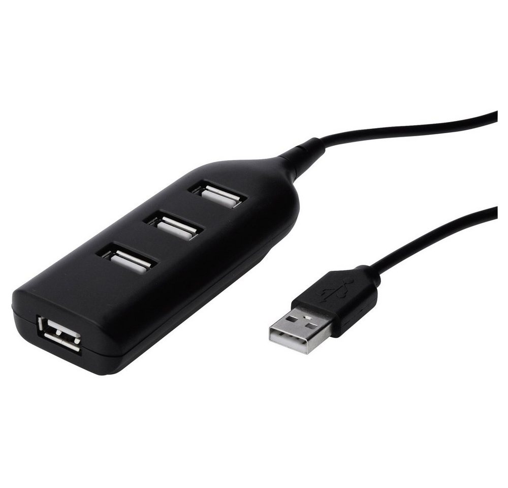 Digitus USB-Verteiler Digitus AB-50001-1 4 Port USB 2.0-Hub Schwarz von Digitus