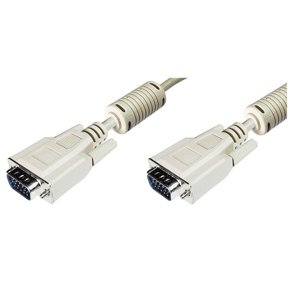 Digitus VGA Anschlusskabel HDMI-Kabel, (10.00 cm), schraubbar, mit Ferritkern von Digitus
