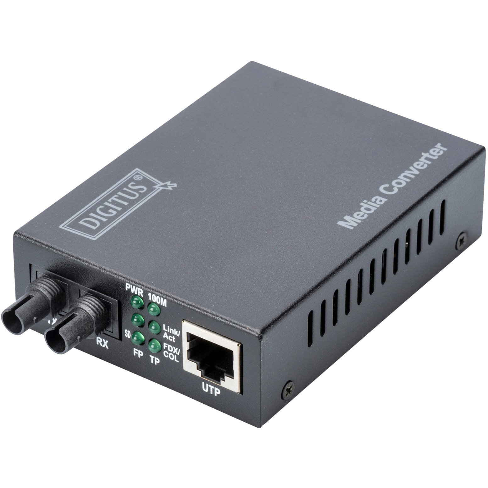Fast Ethernet Medienkonverter RJ-45 auf ST-Duplex von Digitus