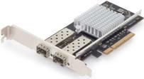 DIGITUS DN-10162 - Netzwerkadapter - PCIe 3.0 x8 Low-Profile - 10 Gigabit SFP+ x 2 (DN-10162) von Digitus