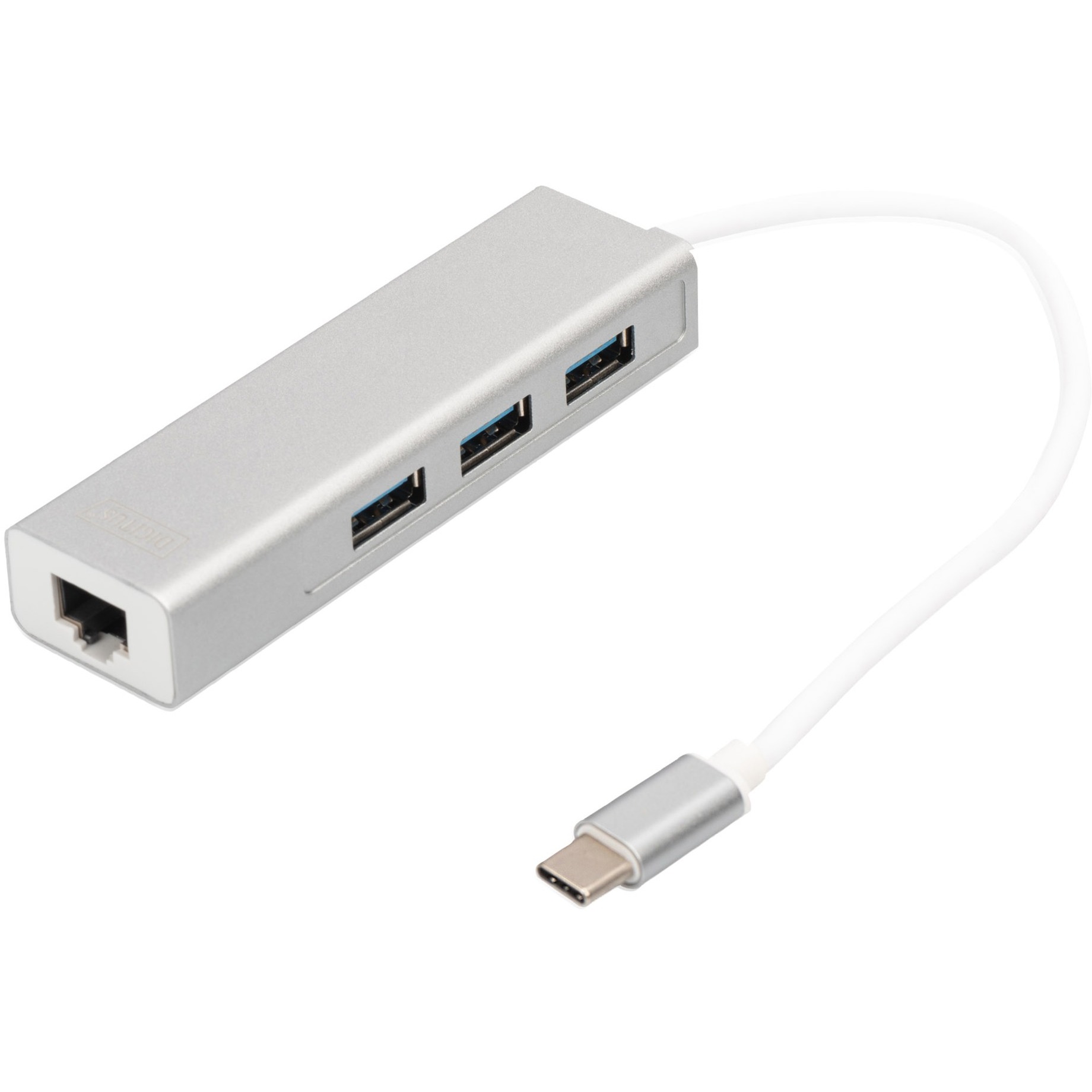 USB 3.2 Gen 1 Multiport-Hub, USB-C Stecker > 3x USB-A Buchse + RJ-45 Buchse, USB-Hub USB 3.2 Gen 1 Multiport-Hub, USB-C Stecker > 3x USB-A Buchse + RJ-45 Buchse, USB-Hub von Digitus