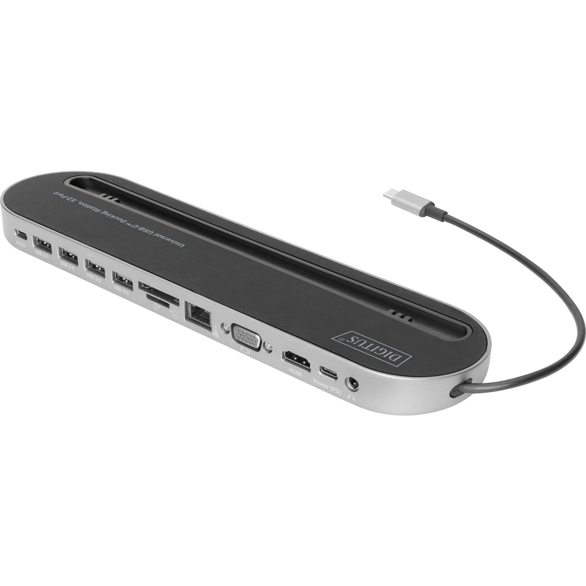 USB-C Docking Station, 12-Port, Dockingstation von Digitus