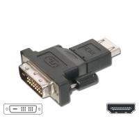 Wentronic Goobay HDMI/DVI-D Adapter, HDMI Standard-Buchse (Typ A), Schwarz - 19-pol. HDMI-Buchse>DVI-D (24+1) Stecker (68482) von Digitus