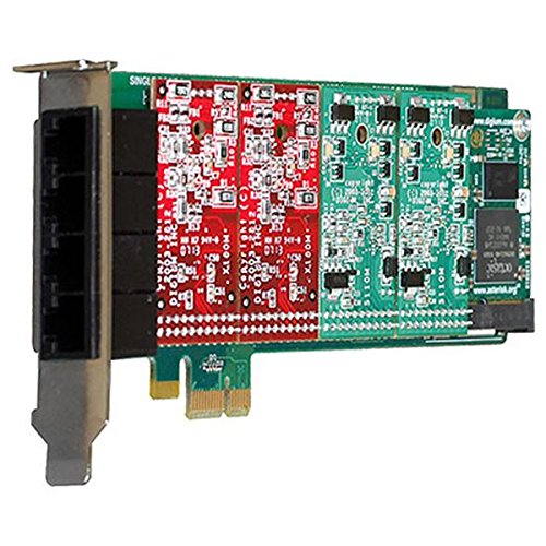 Digium 1A4B00F - 4-Port-modulare analoge PCI-Express x1-Karte ohne Inte von Digium