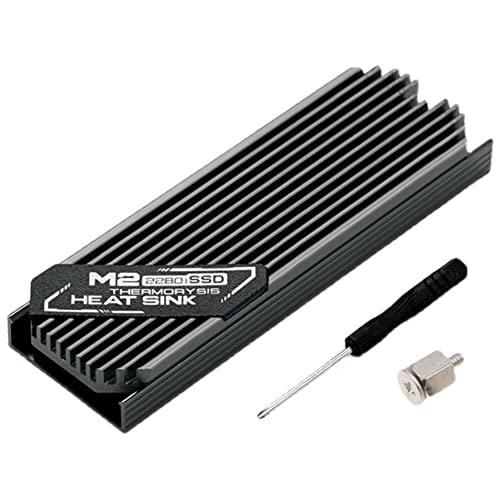 Diheohg UltradüNner M.2 SSD KüHlköRper M2 2280 Solid State Festplatte Aluminium KüHlköRper KüHler KüHlung WäRmeleitpad von Diheohg