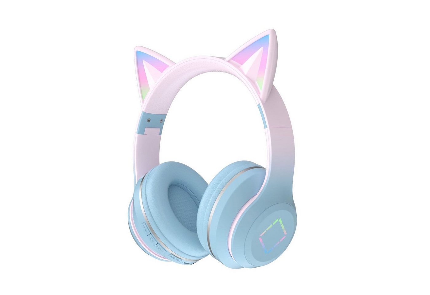 Diida Bluetooth-Headset, wettbewerbsfähiges Gaming-Headset LED Licht, Kinder-Kopfhörer (Over-Ear, Noise-Cancelling) von Diida