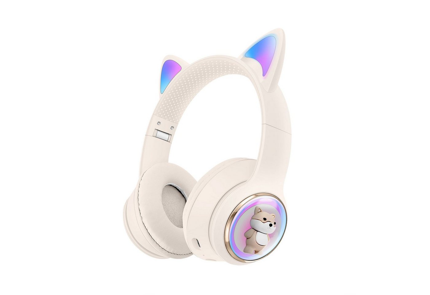 Diida Bluetooth-Headset,Cartoon Haustier Kopfhörer,Kabelgebundene Kopfhörer Over-Ear-Kopfhörer von Diida