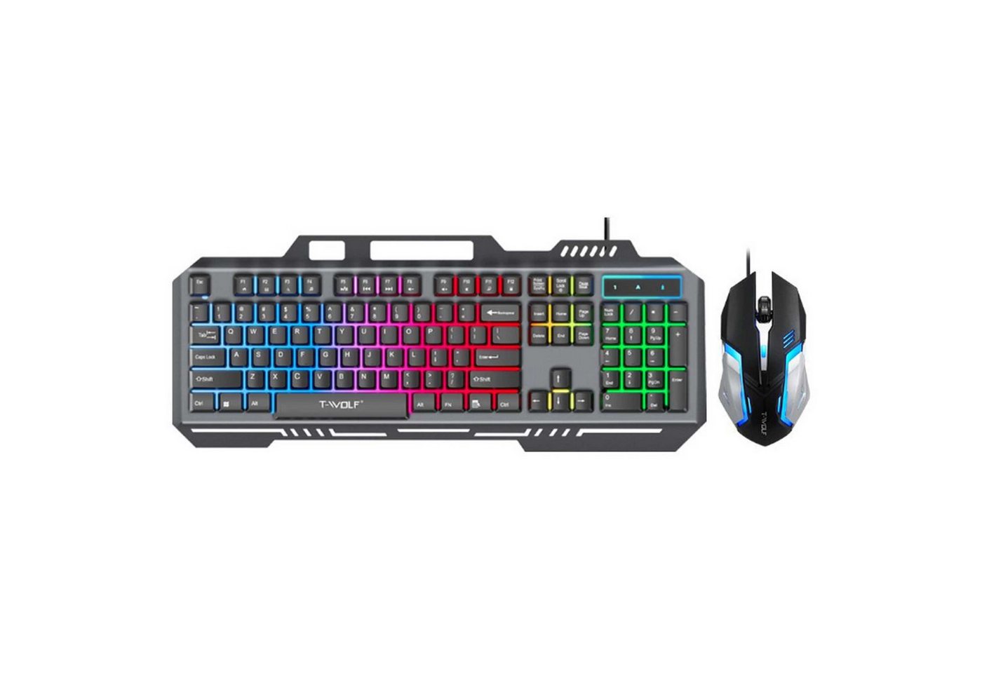 Diida Gaming-Tastatur- und Maus-Set, Kabelgebundene Tastatur und Maus Gaming-Tastatur (inkl. Maus) von Diida