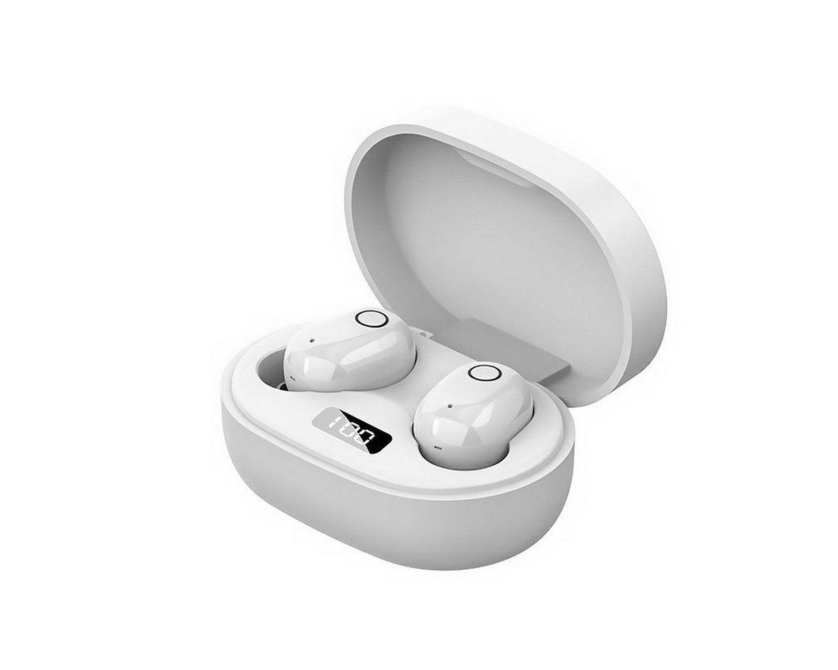 Diida Kabelloses Bluetooth-Headset, In-Ear-Headset, Stereo-Headset Funk-Kopfhörer (Bluetooth, LED-Display, Mini-Smart-Touch-Kopfhörer mit Ladestation) von Diida