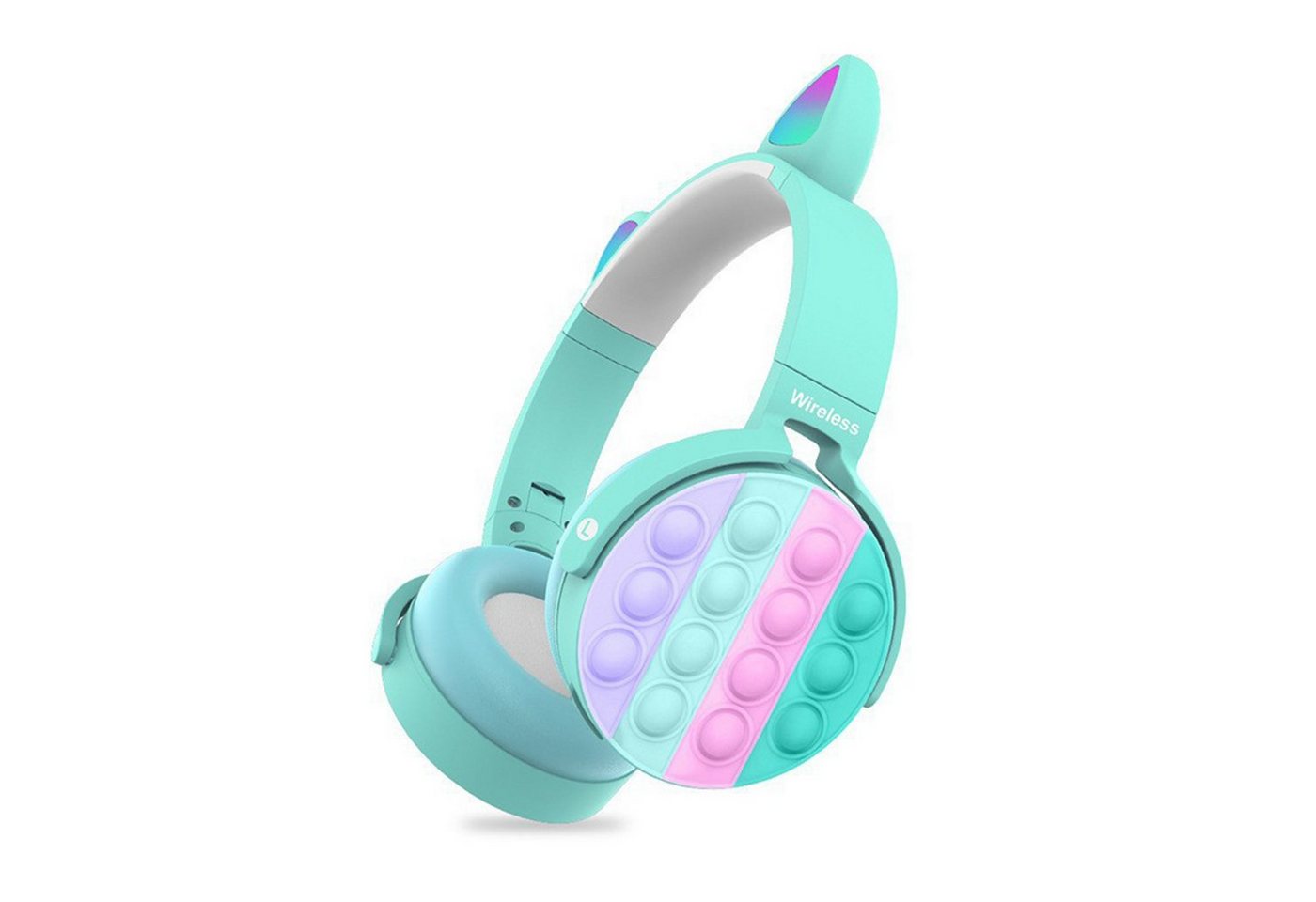 Diida Kopfhörer,Kabellose/Bluetooth-Kopfhörer,Katzenohr-Kopfhörer Bluetooth-Kopfhörer (Unterstützt TF-Karteneinschub) von Diida