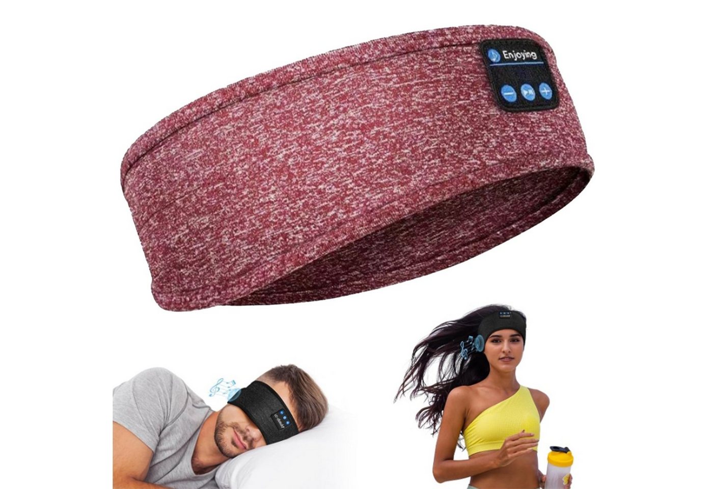 Diida Multifunktionales Schlaf-Headset,Sport-Stirnband,All-in-One-Augenmaske Bluetooth-Kopfhörer (Sport-Schlaf-Kopfhörer,abnehmbar und waschbar) von Diida