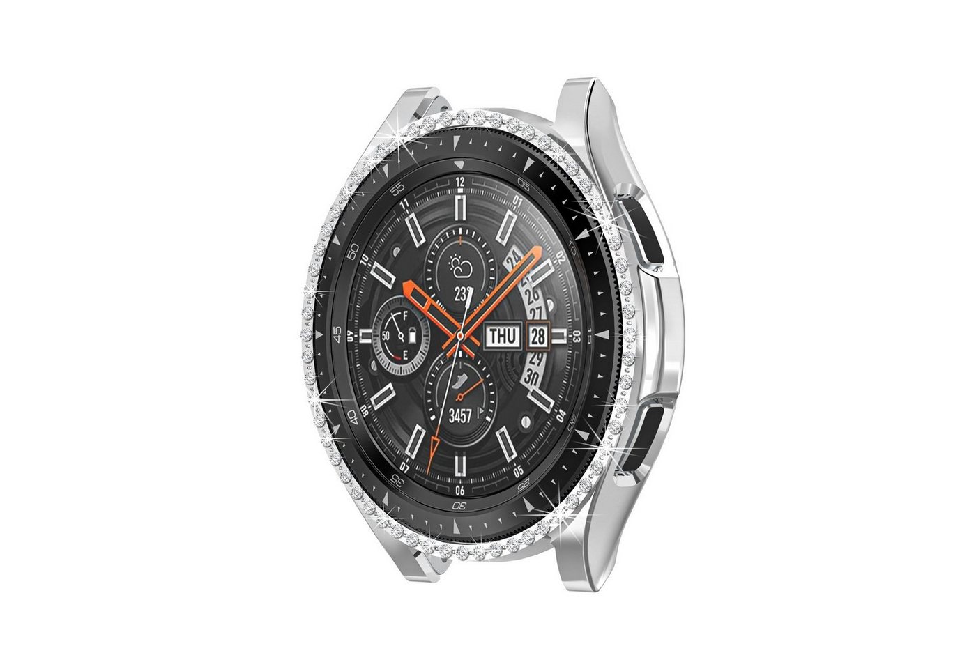 Diida Smartwatch-Hülle Samsung Smartwatch Gehäuse,für galaxy watch4 classic, 46/42MM, Diamant von Diida