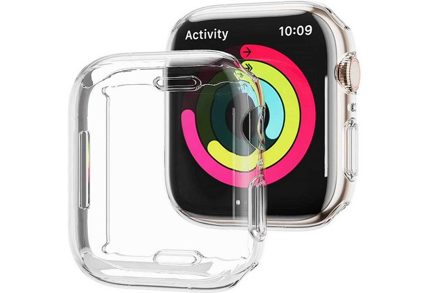 Diida Smartwatch-Hülle Schutzhülle für Apple Watch7/8,Transparent,40/44/41mm von Diida