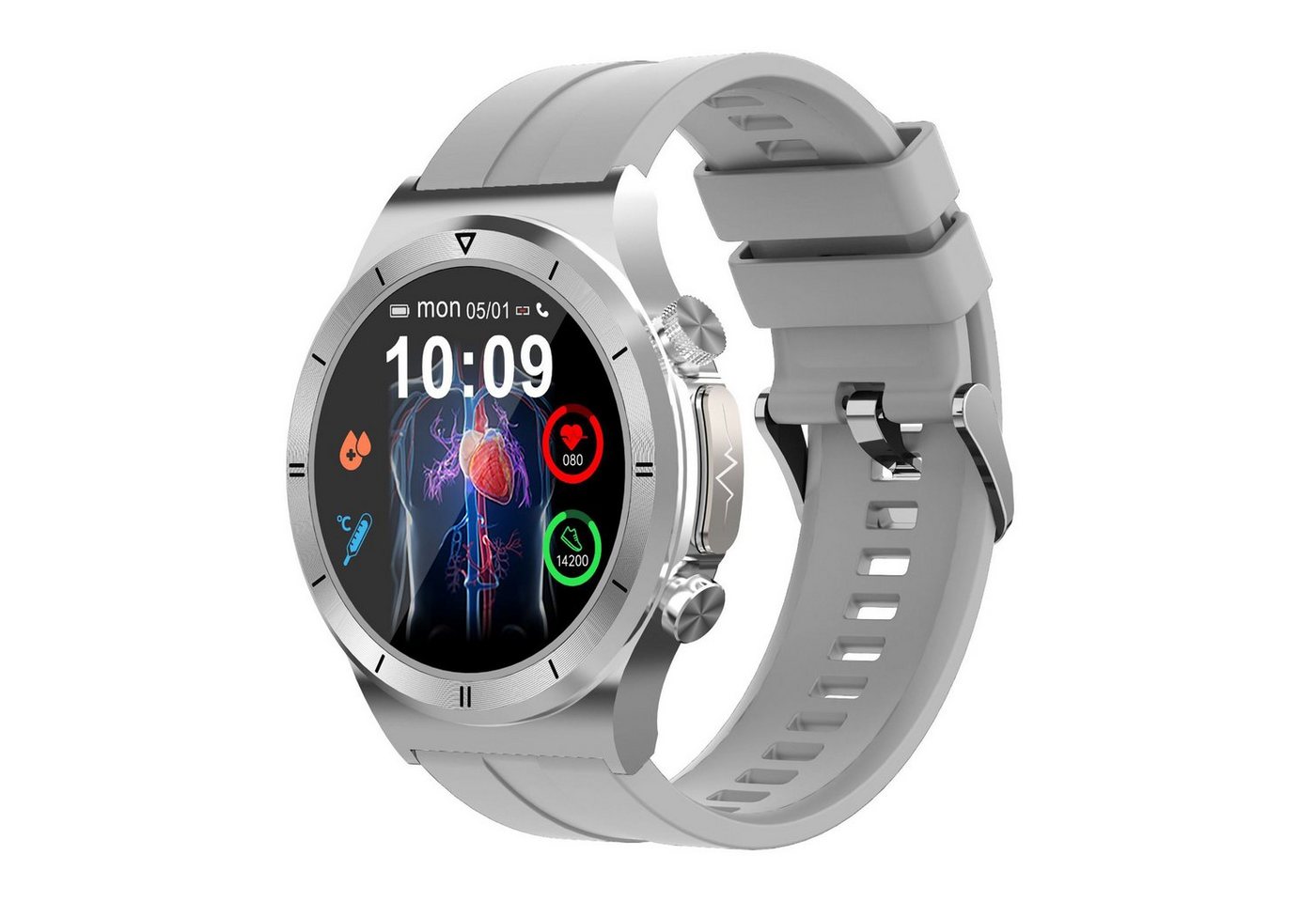 Diida T30 Smartwatches für iOS und Android,Sportuhren,Bluetooth Smartwatch, Messung von Blutzucker, Herzfrequenz, Blutsauerstoff, Schlaf von Diida