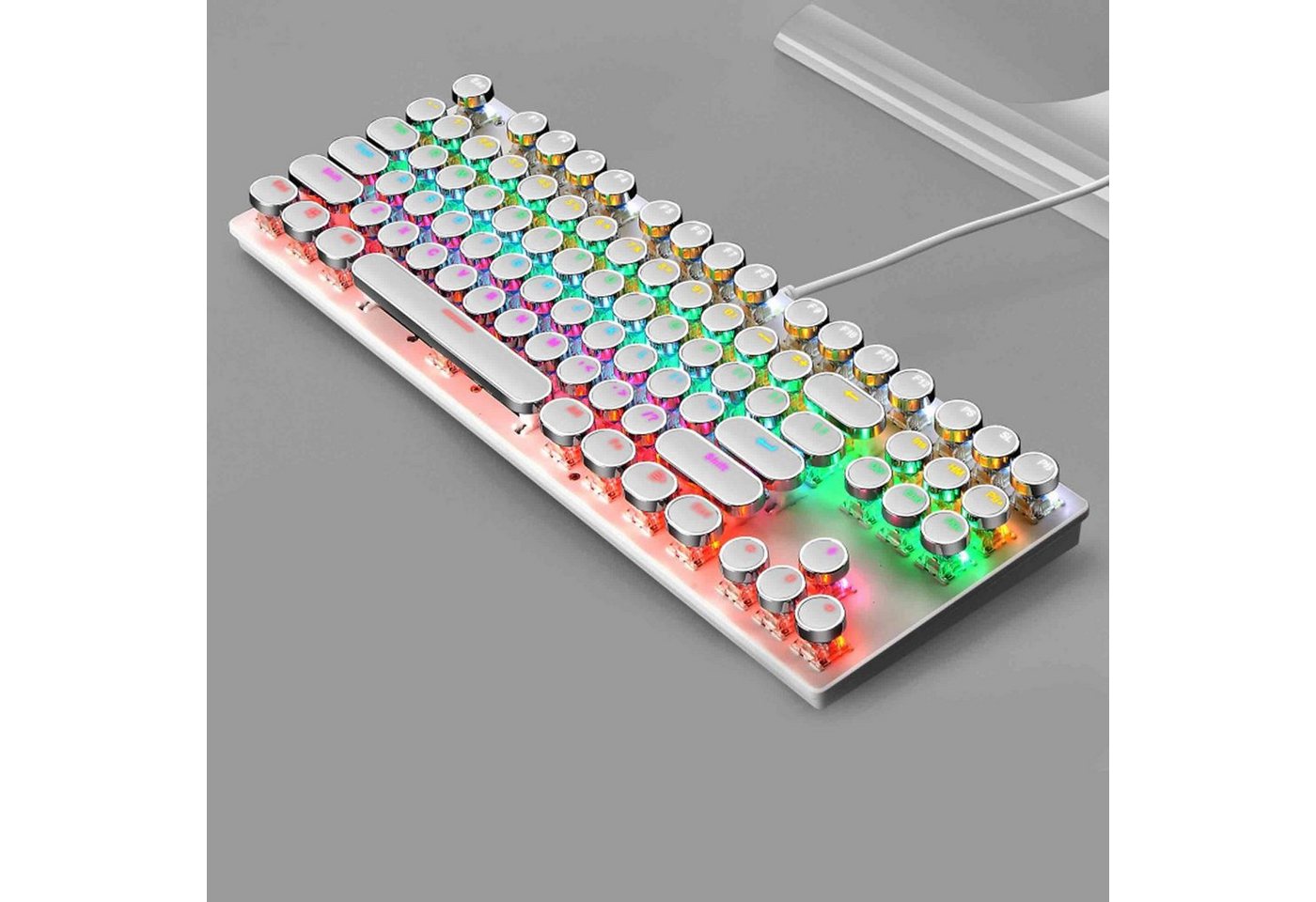 Diida Tastatur, mechanische Tastatur,Hot-swap-fähige Tastatur,Punk-Keyboard Tastatur (RGB-Hintergrundbeleuchtung, mechanische Welle) von Diida