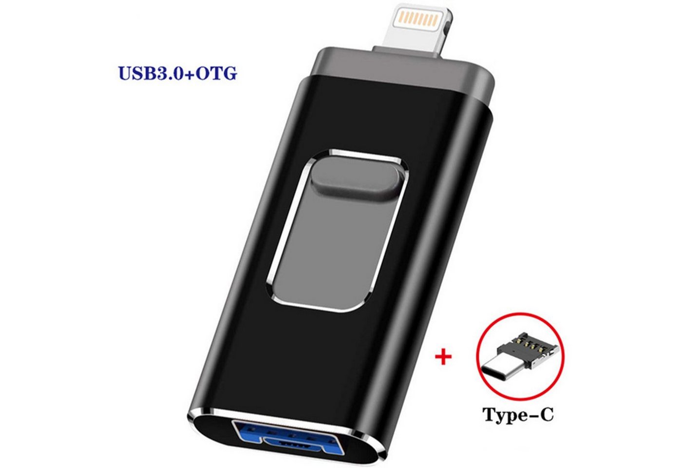 Diida USB-Sticks,Flash-Laufwerk für PC/andriod/ios/Type-C Handy,128GB 64GB USB-Flash-Laufwerk (OTG-Funktion) von Diida