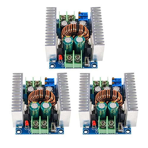 Diitao Step-Down-Konverter-Modul, 20 A, 300 W, Gleichstrom-Gleichstrom, einstellbare Spannungsregler-Module, CC-CV-Abwärtswandler, Netzteilmodul mit Kurzschlussschutz (DC 6–40 V auf 1,2–36 V), 3 Stück von Diitao