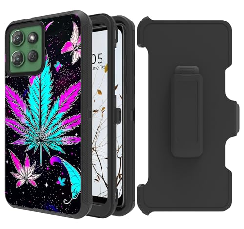 Dikoer Gürtelclip-Holster-Schutzhülle für Motorola Moto G Power 5G 2025, 17,3 cm (6,8 Zoll), mit 360 Grad drehbarem Ständer, Rundumschutz, stoßfest, Ständer, robuste Schutzhülle für Damen und Herren von Dikoer