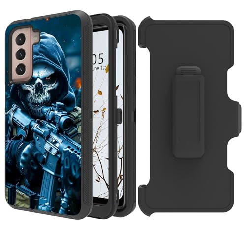 Dikoer Gürtelclip-Holster-Schutzhülle für Samsung Galaxy S24 Plus/Galaxy S25 Plus 17 cm (6,7 Zoll), mit 360 Grad drehbarem Ständer, Rundumschutz, stoßfester Ständer, robuste Abdeckung für Damen und von Dikoer