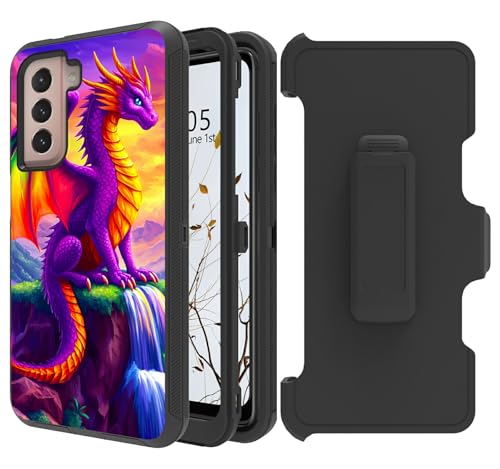 Dikoer Gürtelclip-Holster-Schutzhülle für Samsung Galaxy S24 Plus/Galaxy S25 Plus 6,7 Zoll mit 360 Grad drehbarem Ständer, Rundumschutz, stoßfest, Ständer, robuste Schutzhülle für Damen und Herren Dikoer Gürtelclip-Holster-Schutzhülle für Samsung Galaxy S24 Plus/Galaxy S25 Plus 6,7 Zoll mit 360 Grad drehbarem Ständer, Rundumschutz, stoßfest, Ständer, robuste Schutzhülle für Damen und Herren von Dikoer