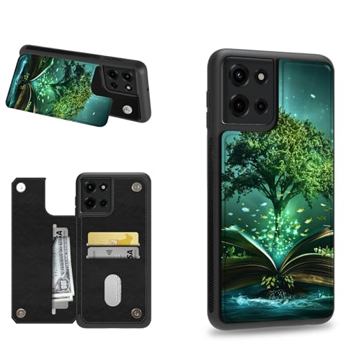 Dikoer Schutzhülle für Motorola Moto G Power 2025/Moto G Play 2025, Kreditkartenfächer, stoßfest, weiches Silikon, mit Ständer, Kartenfächern, grüner Baum Dikoer Schutzhülle für Motorola Moto G Power 2025/Moto G Play 2025, Kreditkartenfächer, stoßfest, weiches Silikon, mit Ständer, Kartenfächern, grüner Baum von Dikoer