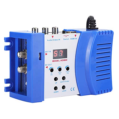 1080P Digital RF HDMI Modulator, tragbarer Dualband VHF/UHF Modulator, PAL/NTSC Standard Modulator AV zu RF Konverter für TV, PC, DVD 1080P Digital RF HDMI Modulator, tragbarer Dualband VHF/UHF Modulator, PAL/NTSC Standard Modulator AV zu RF Konverter für TV, PC, DVD von Dilwe