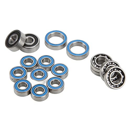 16pcs RC-Achsen-Lager, Tragbares, Reibungsarmes Achsen-Kugellager-Set aus Edelstahl für Axiale SCX10.2 SCX10 II Ar44 1/10 Vorder- und Hinterachse von Dilwe