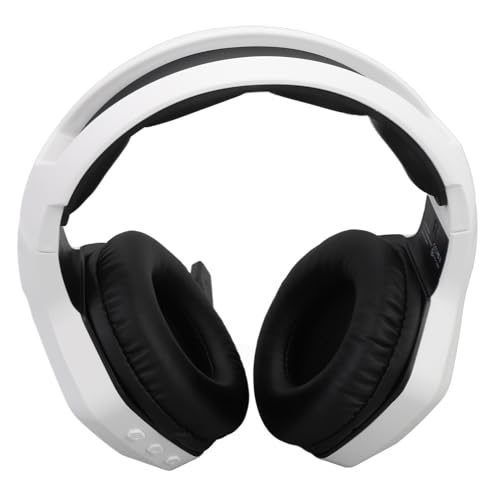 2,4G Wireless Gaming Headset, PC Gaming -Kopfhörer für Switch Laptop Mobile Mac (WHITE) von Dilwe