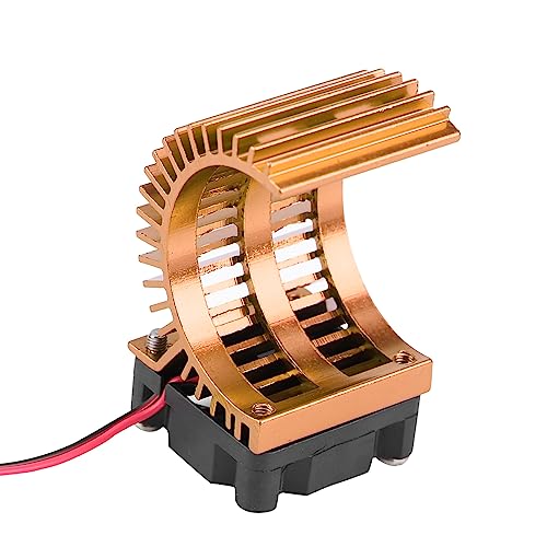 540 Motorwärme -Dissipator mit Effizienter Kühl- und Kühllüfter, Geeignet für Elektro -RC -Auto bei Redcat 1/10 Skala, Design, Design, Design, Design (PURPLE) (BLACK) (BLUE) (GOLD) von Dilwe