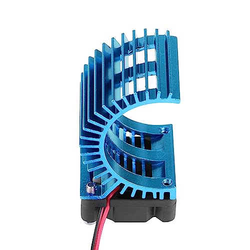 540 Motorwärme -Dissipator mit Effizienter Kühl- und Kühllüfter, Geeignet für Elektro -RC -Auto bei Redcat 1/10 Skala, Design, Design, Design, Design (PURPLE) (BLACK) (BLUE) von Dilwe