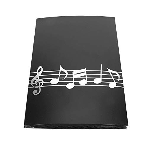 A4 Sheet Music Folder, 6 Seiten Sheet Music Organizer, transparente Filmschiene Piano Music Score, Erweiterungsclip für Gitarrenvioline, Notenblatthalter von Dilwe